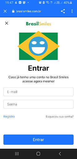 Android application Brasil Smiles screenshort