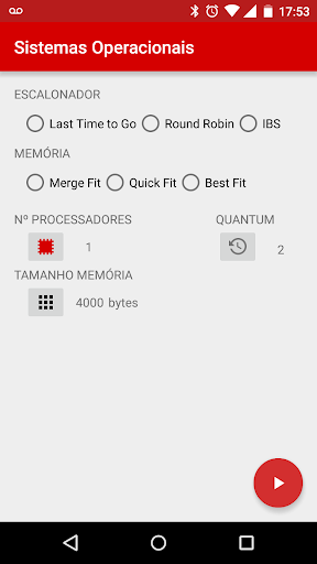 Android application Sistemas Operacionais screenshort