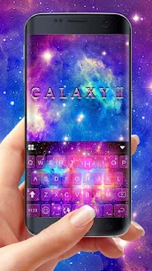 Galaxy Starry Keyboard Background For PC installation