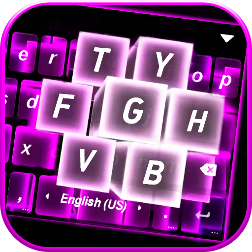 Cubes Live 4D Keyboard Backgro logo