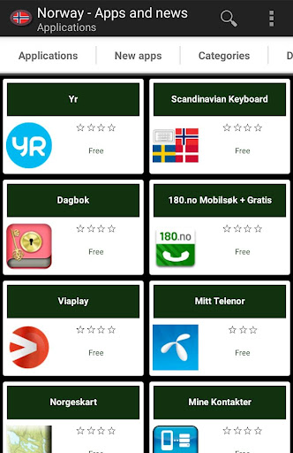 Android application Norwegian apps and games screenshort
