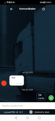 Logisat TMS Screen 3