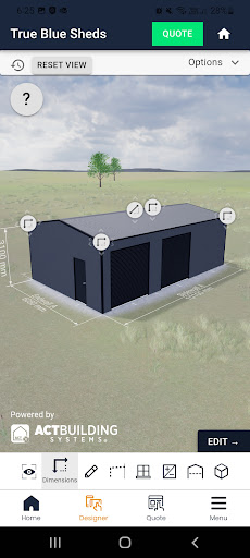 True Blue Sheds, Shed Designer Screen 3
