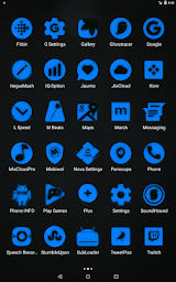 Blue and Black Icon Pack ✨Free✨