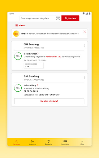 Post Dhl Apps Bei Google Play