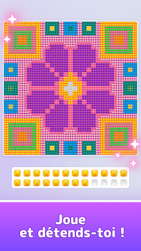 Broderie Diamant: Diamond Sort Capture d'Écran du Jeu Android 3