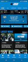 screenshot of Carolina Panthers Mobile
