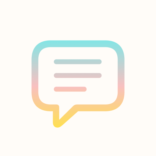 Chat memo. Memo app like tweet logo