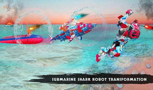 US Police Robot Shark Submarine Transform screenshots apkspray 6