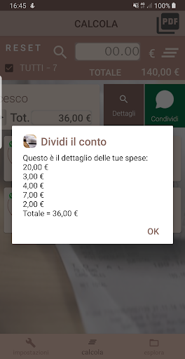 Dividi il conto