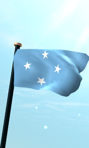 Android application Micronesia Flag 3D Free screenshort