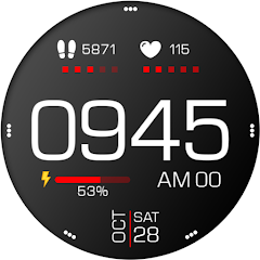 Key100 Digital Watch Face