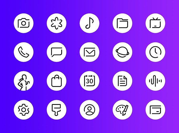 Whiux - Icon Pack (Round) - 4.4 - (Android)