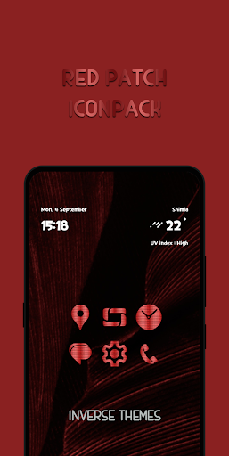 Android application Red Patch Icon Pack screenshort