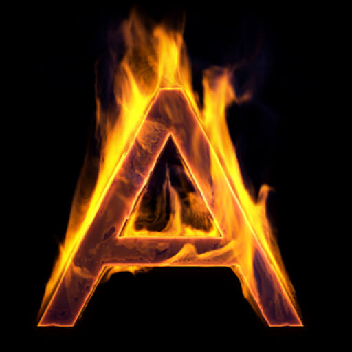Fire Letter A Live Wallpaper logo