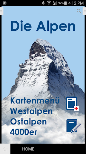 Android application Die Alpen entdecken screenshort