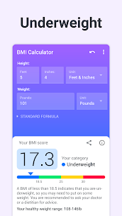 BMI-calculator MOD APK (Pro ontgrendeld) 5