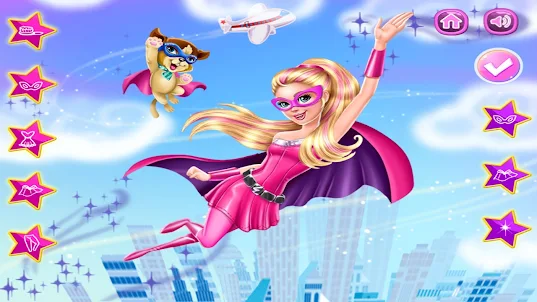 Super Hero Girl Dress Up Game