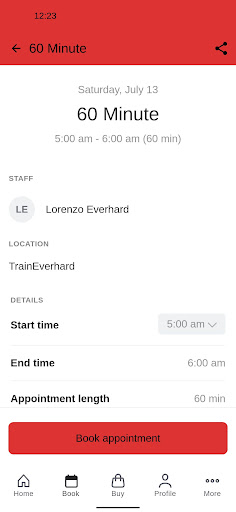 TrainEverHard Screen 3