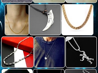 male necklace model