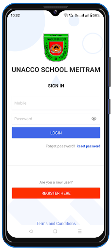 Android application UNACCO School Meitram screenshort