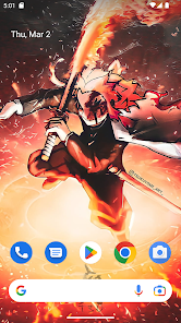Captura de Pantalla 4 Demon Slayer Rengoku Wallpaper android