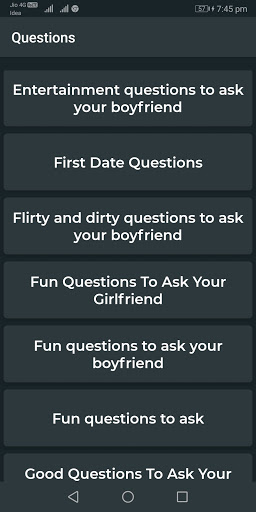 Questions to ask your boyfriend or girlfriend