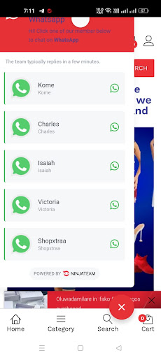 Android application Shopxtraa screenshort