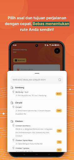 Selamat Trans - Pesan Tiket Screen 2