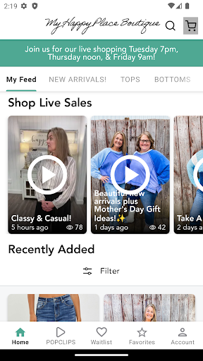 Android application My Happy Place Store screenshort
