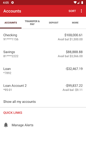 FirstLink Mobile Banking Screen 3