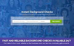 screenshot of Background Check on InfoSearch