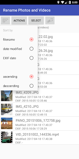 Rename Photos and Videos Screen 2
