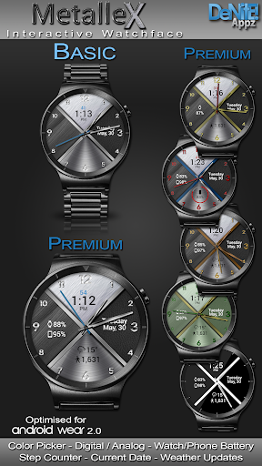 Android application MetalleX HD Watch Face screenshort