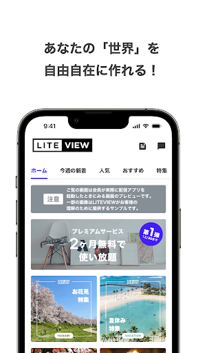 LITEVIEW for CREATOR Screen 2