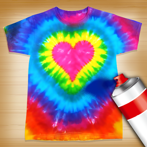 Tie Dye Dress Design Art logo