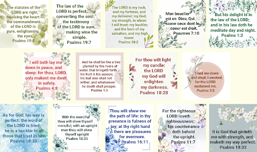 Android application Bible Psalms screenshort