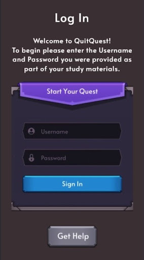 Android application QuitQuest screenshort