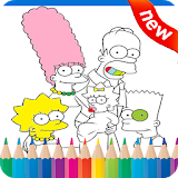 Drawing Coloring Game Simpsons icon