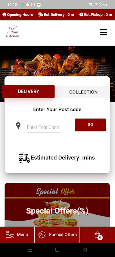 Android application Taal India Kitchen screenshort