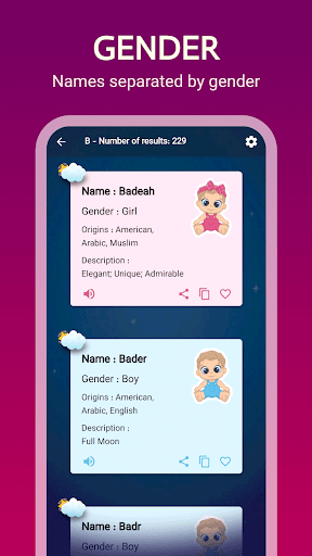 Baby Name Finder- Boys & girls Screen 2