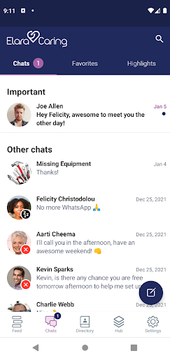 ElaraCare – Team Connections Screen 2