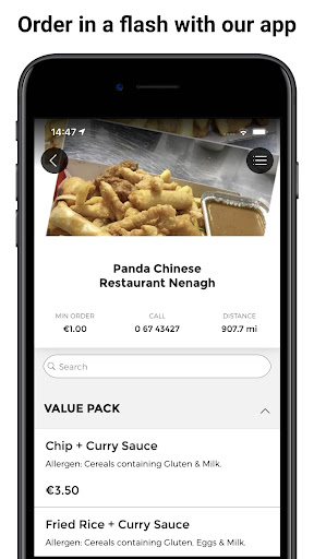 Android application Panda Chinese Restaurant screenshort