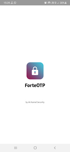 Android application ForteOTP screenshort