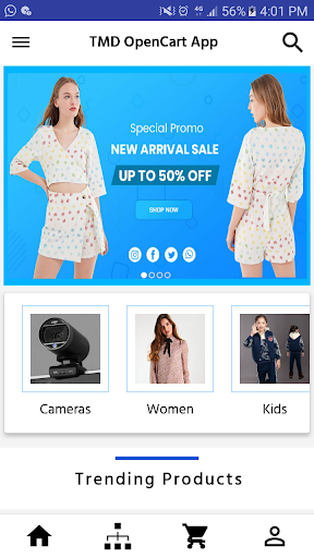Android application TMD OpenCart Android App screenshort