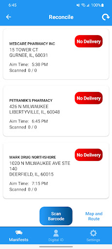 Reliable Express Transport Screen 2