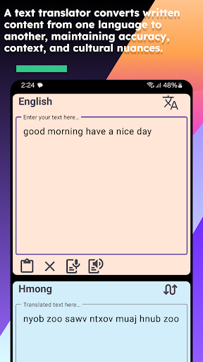 English Hmong Translate Screen 3