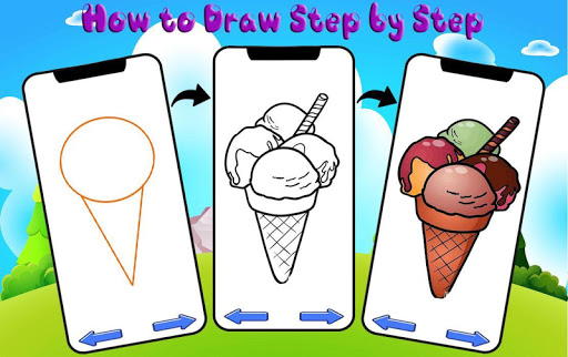 How to Draw Ice Cream - Learn Drawing