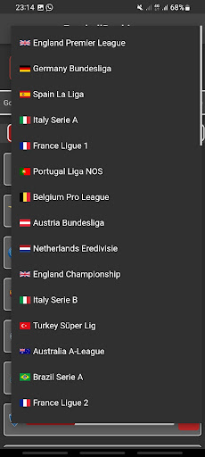 FootballRanking App -Pick Tips Screen 2