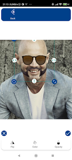 Screenshot of Men Hairstyles Beards Editor